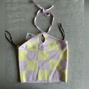 Forever21 checker halter top